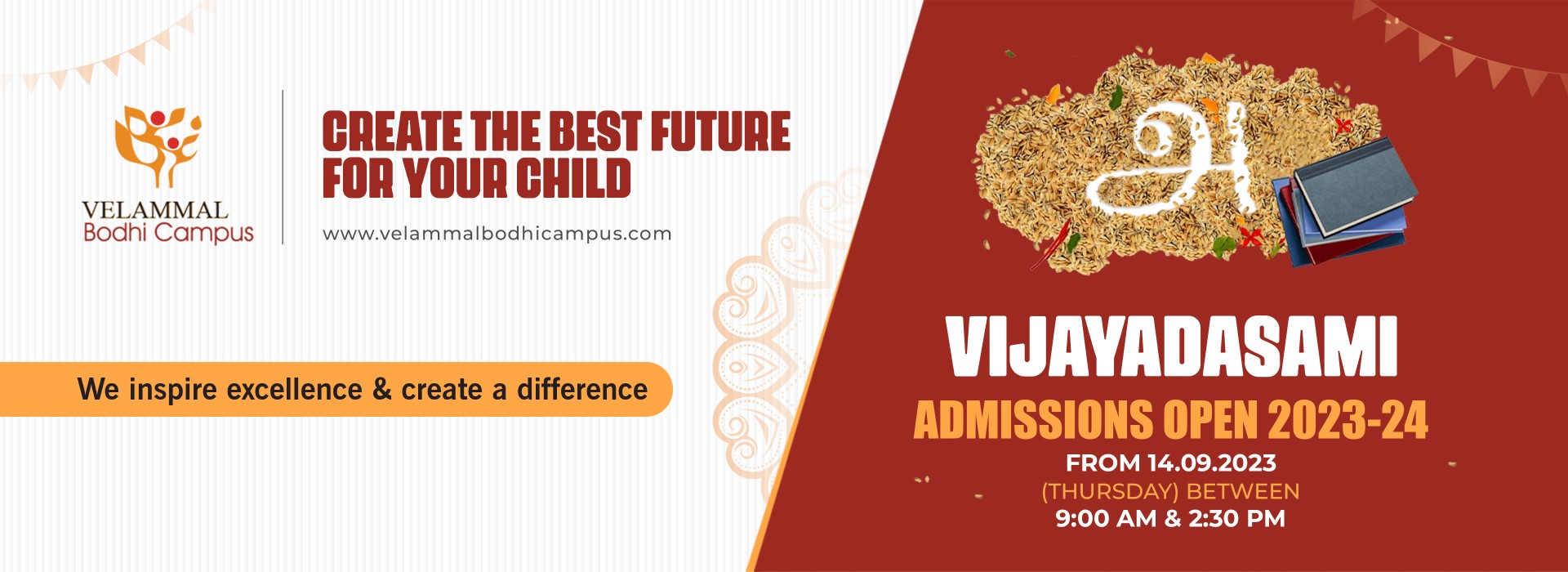 Vijayadasami Admission Open 2023-24